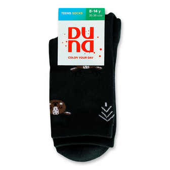Шкарпетки підліткові Duna 4068 темно-зелені р.22-24, 1 пара