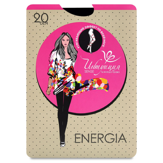 Колготки жіночі Intuicia Sense Energia 20 den чорні р.4, шт