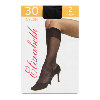 Гольфи Elizabeth nylon NERO, 2шт/уп