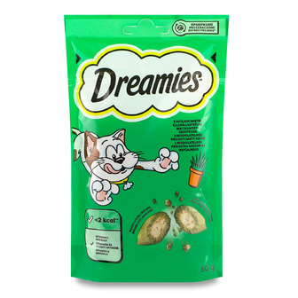 Ласощі для котів Dreamies з котячою м'ятою, 60г