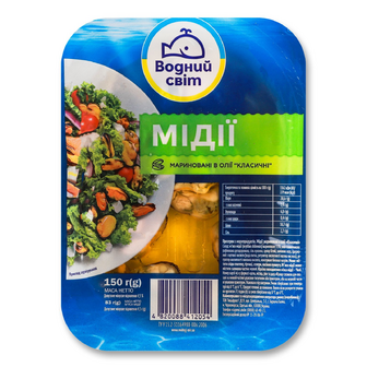 М’ясо мідій Водний світ класичні, 150г