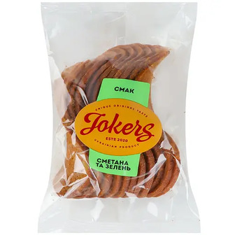 Набір грінок Jokers житньо-пшеничні зі смаком сметана та зелень 1.2 кг