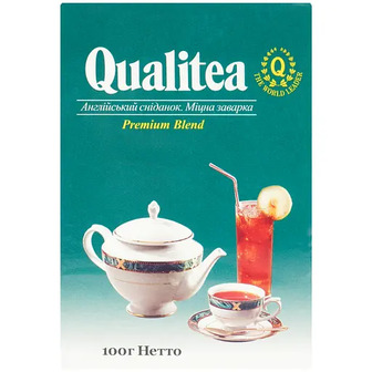 Чай Qualitea чорний дрібний лист Англійський сніданок Rich brew 100 г