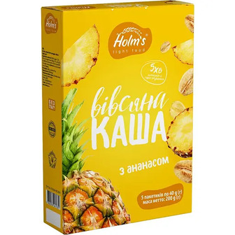 Каша вівсяна Holm's light food з ананасом 200 г