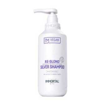 Шампунь Immortal NYC I'm Vegan Re-Bond Silver Shampoo проти небажаної жовтизни волосся, 500 мл