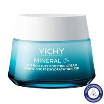 Легкий крем для всіх типів шкіри обличчя Vichy Mineral 89, 72H Moisture Boosting Cream Зволоження 72 години, 50 мл