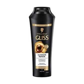 Зміцнювальний шампунь Gliss Ultimate Repair Стійкість та блиск, для сильно пошкодженого та сухого волосся, 250 мл