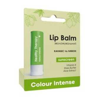 Зволожуючий бальзам для губ Colour Intense Lip Balm Healthy Therapy 01, Канабіс і Лимон, 5 г