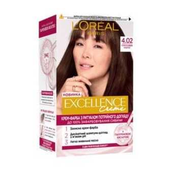 Крем-фарба для волосся L'Oreal Paris Excellence Creme з потрійним доглядом, 4.02 Спокусливий каштан, 192 мл