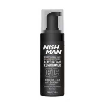 Чоловіча незмивна піна-кондиціонер для бороди та вусів Nishman Beard & Mustache Leave In Foam Conditioner, 150 мл