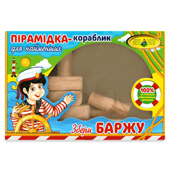 Конструктор КФІ Збери сам Баржу дерев'яний, шт