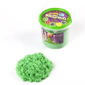 Набір креативної творчості "Кінетичний пісок "KidSand" Danko Toys KS-01-04(Green)-UC