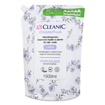 Крем-мило рідке Cleanic Linen для рук і тіла, 1.5л
