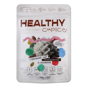 Чай Healthy Choice Ку Цяо гречаний з жасмином, 100г