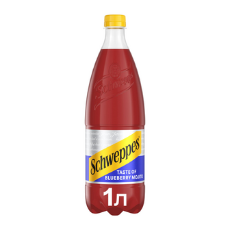 Напій соковмисний Schweppes Лохиновий мохіто безалкогольний сильногазований, 1л