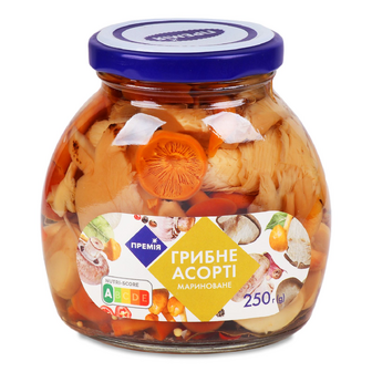 Гриби асорті «Премія»® в маринаді, 250г