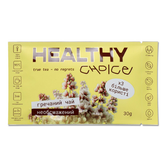 Чай Healthy Choice Ку Цяо гречаний необсмажений, 30г
