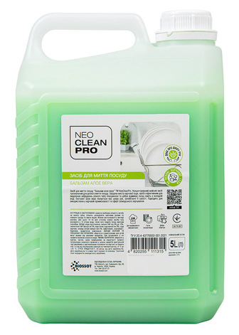 Засіб для ручного миття посуду NeoCleanPro Бальзам Алоє вера 5 л (NCP0304050)