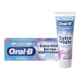 Паста зубна Oral-B Complete Екстра відбілювання, 75мл
