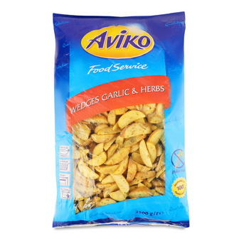 Картопля Aviko дольки з часником та зеленню, 2.5кг