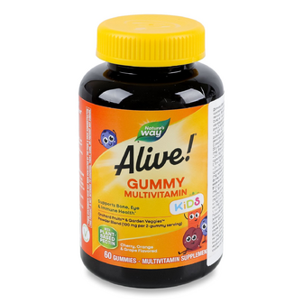 Добавка дієтична Nature's Way Alive! Kids Complete Multivitamin смак Cherry Orange&Grape, 60шт