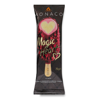 Морозиво Three bears Monaco Magic heart, 70г