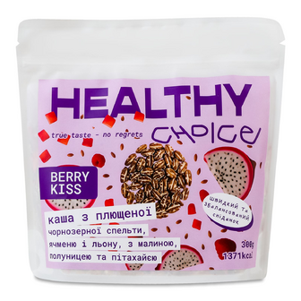 Каша з чорнозерної спельти та льону Healthy Choice Berry kiss, 300г