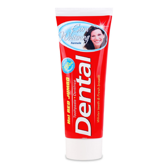 Паста зубна Dental Hot Red Jumbo «Додаткове відбілювання», 250мл
