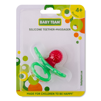 Прорізувач-масажер Baby Team силіконовий, шт