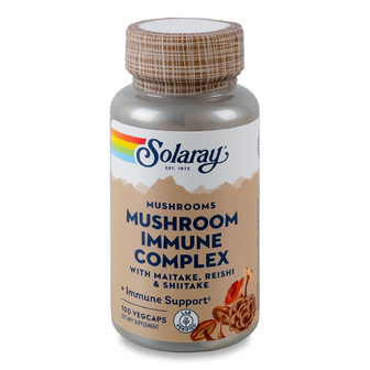 Добавка дієтична Solaray Mushroom Immune Complex with Maitake, Reishi & Shiitake, 100шт