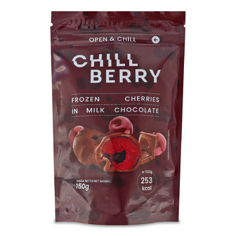 Вишня Chillberry в молочному шоколаді заморожена, 150г
