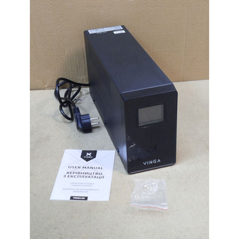 Пристрій безперебійного живлення Vinga LCD 600VA metal case (VPC-600M)