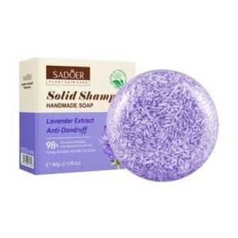 Твердий шампунь для волосся Sadoer Lavender Extract Anti-Dandruff Solid Shampoo, 60 г