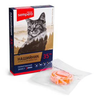 Нашийник для котів та собак Vitomax Sempero 35 см, шт