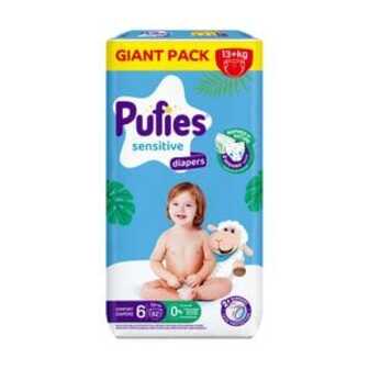 Підгузки Pufies Sensitive GP розмір 6 (13+ кг), 62 шт