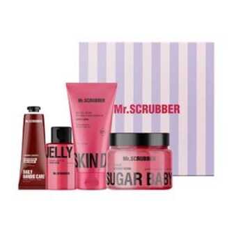 Набір Mr.Scrubber Cherry Care (скраб, 300 г + крем-гель, 150 мл + скраб для губ, 50 мл + гель для душу, 50 мл)