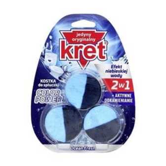 Таблетки для зливного бачку Kret Ocean Fresh, 3*50 г