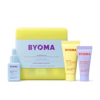 Набір для освітлення обличчя Bayoma So Bright Set (гель для вмивання, 30 мл + сироватка, 15 мл + крем, 15 мл + кейс, 1 шт)