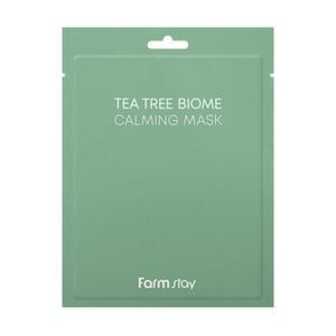 Заспокійлива маска для обличчя FarmStay Tea Tree Biome Calming Mask з екстрактом чайного дерева, 10*25 мл