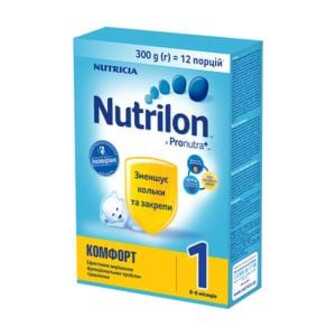 Дитяча суха суміш Nutrilon Комфорт 1, від 0 до 6 місяців, 300 г