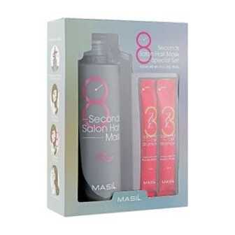 Набір для відновлення волосся Masil 8 Seconds Salon Hair Set з кератином та колагеном (маска, 350 мл + шампунь, 2*8 мл)