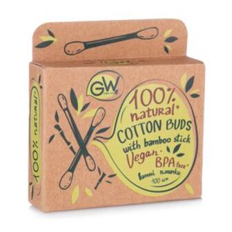Ватяні палички Green Way Wooden Stick, 100 шт