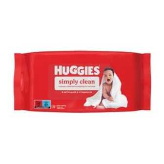 Дитячі вологі серветки Huggies Simply Clean, 72 шт