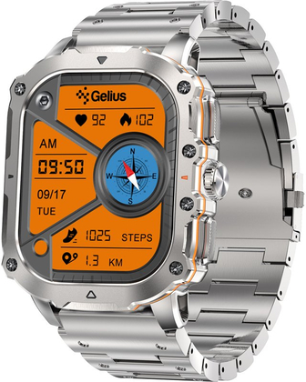 Смарт-годинник Gelius Tactical Heavy (GP-SW016) Silver Titan (101910)
