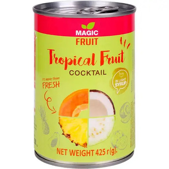 Тропічні фрукти Magic Fruit у легкому сиропі 425 г (704775)