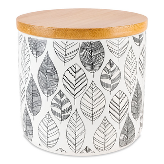 Ємність для зберігання MBM Home White/Wood 450 мл KP15S, шт