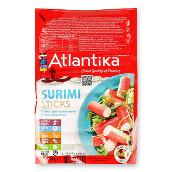 Палички крабові Atlantica заморожені, 200г