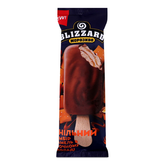 Морозиво Blizzard ескімо Ваніль-карамель 13%, 60г