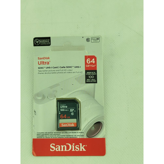 Карта пам'яті SanDisk 64GB SDXC class 10 UHS-1 (SDSDUNR-064G-GN3IN)