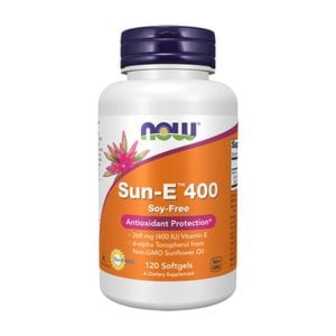 Вітамін Е NOW Foods Sun-E 400 МО, 268 мг, 120 гелевих капсул